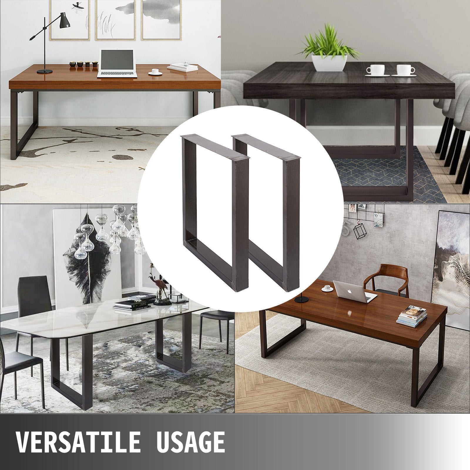 72 x 60 cm Dining Table Legs Office Table Legs Set of 2 Steel Table Legs Computer Desk Legs Steel Bench Legs V952-ZT600X720MM000001V0