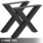 Metal Table Legs 28.4 x 29.9 Inch Black Table Legs Premium steel table legs with X-frame style Steel Bench V952-ZT720X760MM000001V0