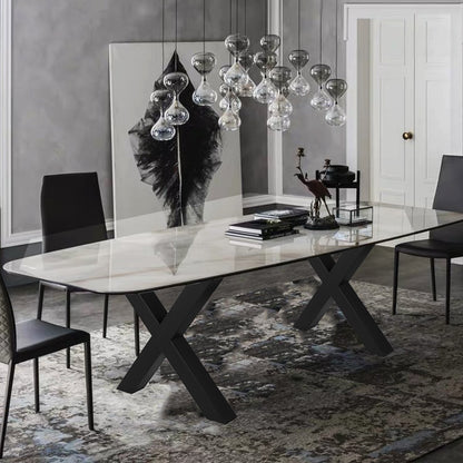 Metal Table Legs 28.4 x 29.9 Inch Black Table Legs Premium steel table legs with X-frame style Steel Bench V952-ZT720X760MM000001V0