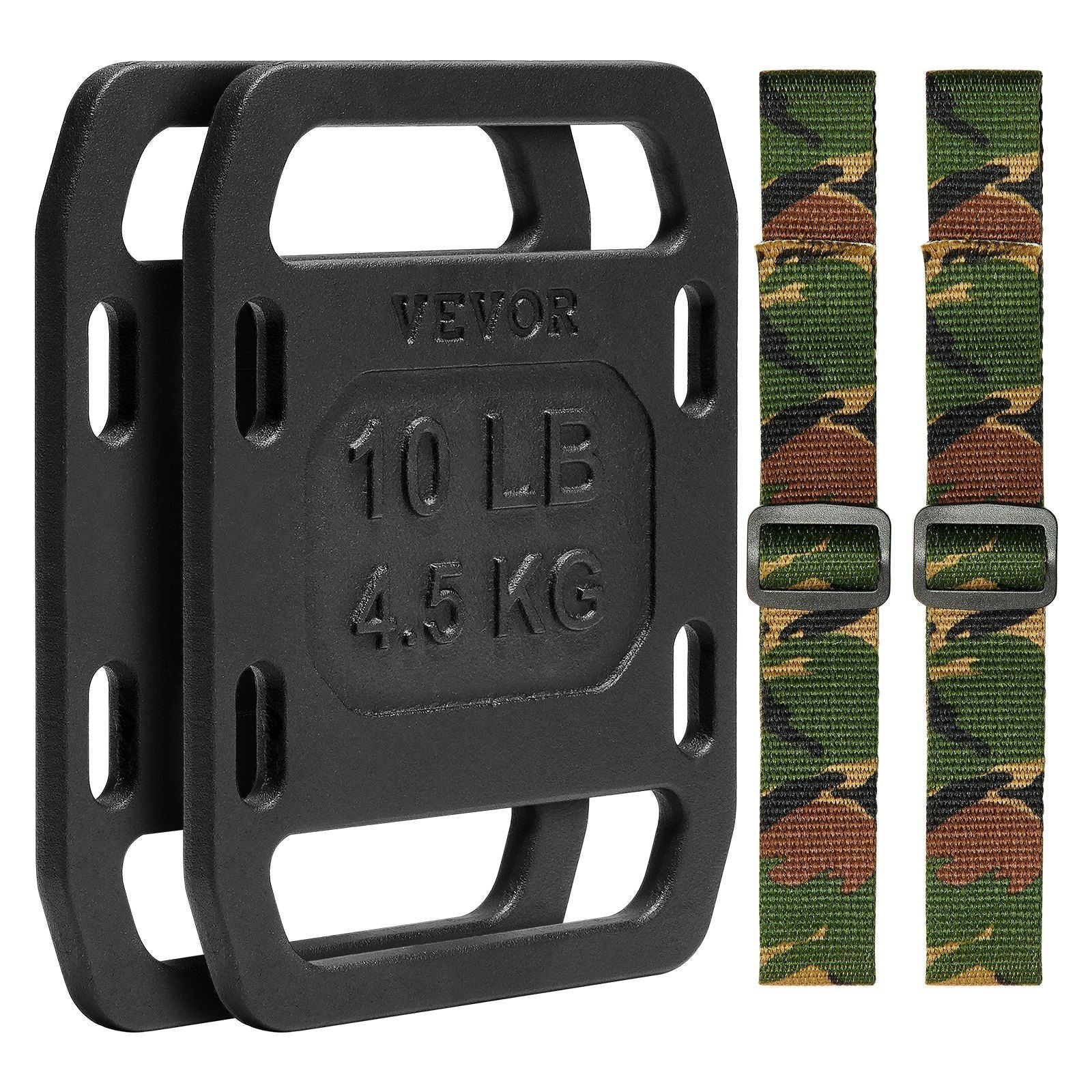 Cast Iron Ruck Weights, 10LB Pair Ruck Plate, Weighted Weights for Rucking, Adjustable Ruck Plate with V952-ZTBPB10LBSSPFNY4RV0
