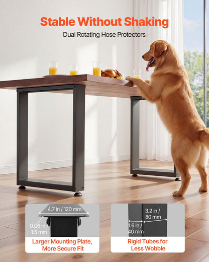 Table Legs, 750 x 900 mm (H x W) Square Steel Furniture Legs, Modular Design, Easy Assembly, 1000 kg Max Load V952-ZTCFKFX2835II5NSO001V0