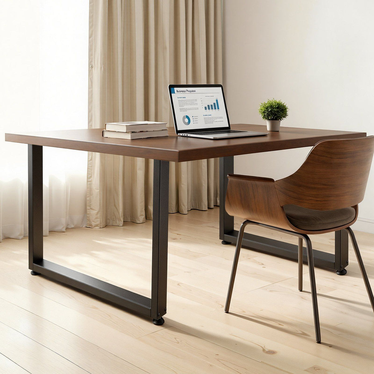 Table Legs, 750 x 900 mm (H x W) Square Steel Furniture Legs, Modular Design, Easy Assembly, 1000 kg Max Load V952-ZTCFKFX2835II5NSO001V0