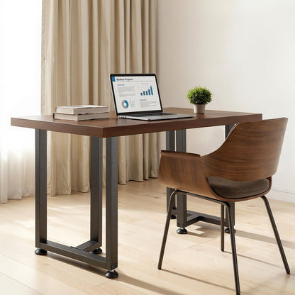 Table Legs, 740 x 450 mm (H x W) Square T Shape Steel Furniture Legs, Modular Design, Easy Assembly, 1000 kg V952-ZTCFKFXTK281F1QMG001V0