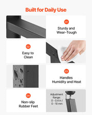 Table Legs, 740 x 550 mm (H x W) Trapezoid Steel Furniture Legs, Modular Design, Easy Assembly, 1000 kg Max V952-ZTCFKTX281772W9UW001V0