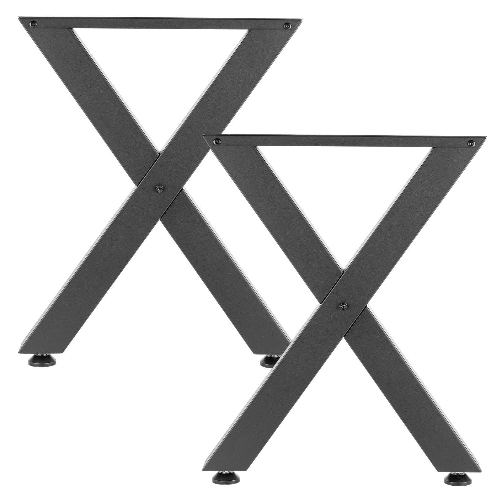 Table Legs, 750 x 600 mm (H x W) Steel Furniture Legs, Modular Design, Easy Assembly, 1000 kg Max Load Heavy V952-ZTCFKXX2824IDAGR1001V0