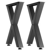 Table Legs, 750 x 600 mm (H x W) Steel Furniture Legs, Modular Design, Easy Assembly, 1000 kg Max Load Heavy V952-ZTCFKXX2824IDAGR1001V0
