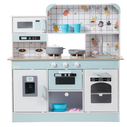 Kitchen Playset Kids Pretend Cooking Play Toy 24 Piece Accessories White V952-ZTCFWJTZBSYTDP0TCV9