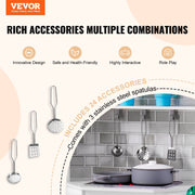 Kitchen Playset Kids Pretend Cooking Play Toy 24 Piece Accessories White V952-ZTCFWJTZBSZJNRNQAV9