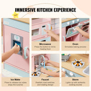 Kitchen Playset Kids Pretend Cooking Play Toy 24 Piece Accessories Pink V952-ZTCFWJTZFSYTB3XWQV9