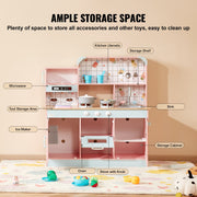 Kitchen Playset Kids Pretend Cooking Play Toy 24 Piece Accessories Pink V952-ZTCFWJTZFSYTB3XWQV9
