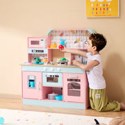 Kitchen Playset Kids Pretend Cooking Play Toy 24 Piece Accessories Pink V952-ZTCFWJTZFSYTB3XWQV9
