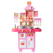 Kitchen Playset Kids Pretend Cooking Play Toy 48 Piece Accessories Pink V952-ZTCFWJTZFSYTEOYKSV9