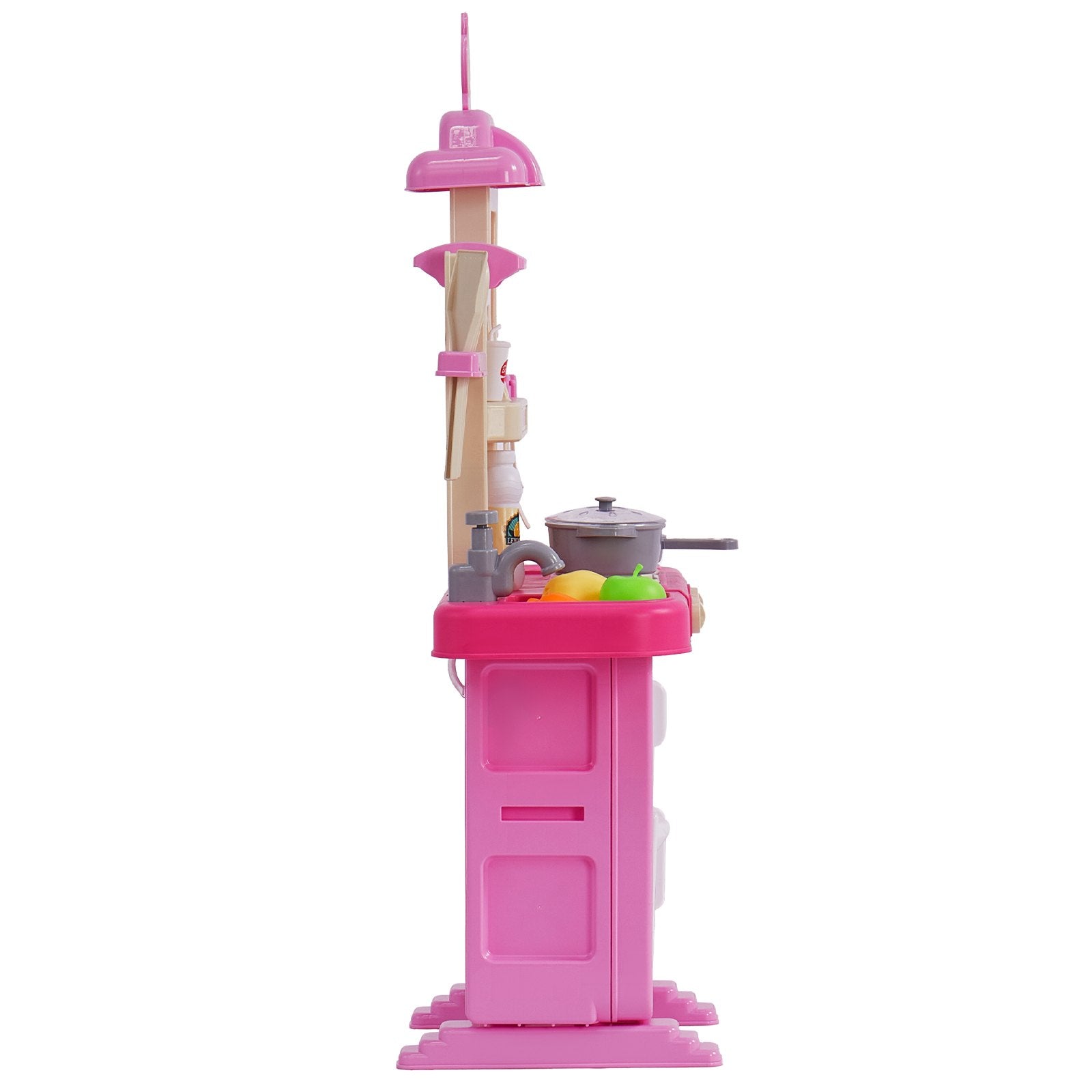 Kitchen Playset Kids Pretend Cooking Play Toy 48 Piece Accessories Pink V952-ZTCFWJTZFSYTEOYKSV9