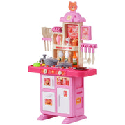 Kitchen Playset Kids Pretend Cooking Play Toy 48 Piece Accessories Pink V952-ZTCFWJTZFSYTEOYKSV9