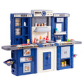 Kitchen Playset Kids Pretend Cooking Play Toy 74 Piece Accessories Blue V952-ZTCFWJTZLSSH37J5TV0