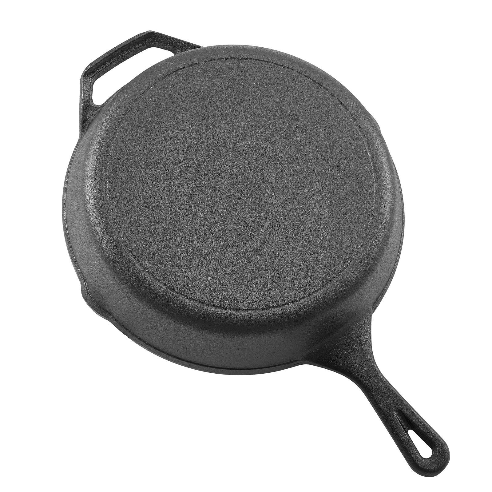 Cast Iron Skillet, 4 Pcs Frying Pan Set (155, 205, 260, 305 mm), Skillets with Heat-Resistant Silicone V952-ZTCGSJTCT681923OS001V0