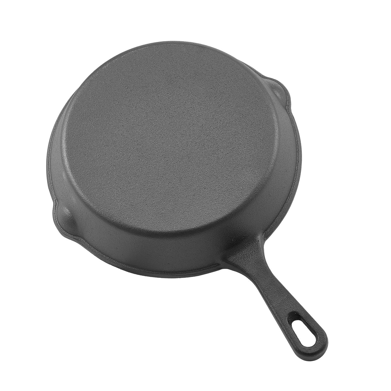 Cast Iron Skillet, 3 Pcs Frying Pan Set (160, 220, 265 mm), Heavy-Duty Skillets with Heat-Resistant Handle, V952-ZTCGSJTCT681KMJDP001V0