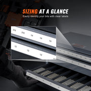 End Mill Dispenser Cabinet, Three-Drawer End Mill Organizer Cabinet for 1/8" to 1", Steel End Mill Dispenser V952-ZTFPGJX18D1SM1MR6V0