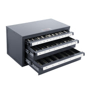 End Mill Dispenser Cabinet, Three-Drawer End Mill Organizer Cabinet for 1/8" to 1", Steel End Mill Dispenser V952-ZTFPGJX18D1SM1MR6V0