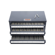 End Mill Dispenser Cabinet, Three-Drawer End Mill Organizer Cabinet for 1/8" to 1", Steel End Mill Dispenser V952-ZTFPGJX18D1SM1MR6V0