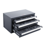 Drill Bit Dispenser Cabinet, Three-Drawer Drill Bit Organizer Cabinet for 1mm to 13mm, Steel Drill Dispenser V952-ZTFPGJX1MMD1B8D3JV0