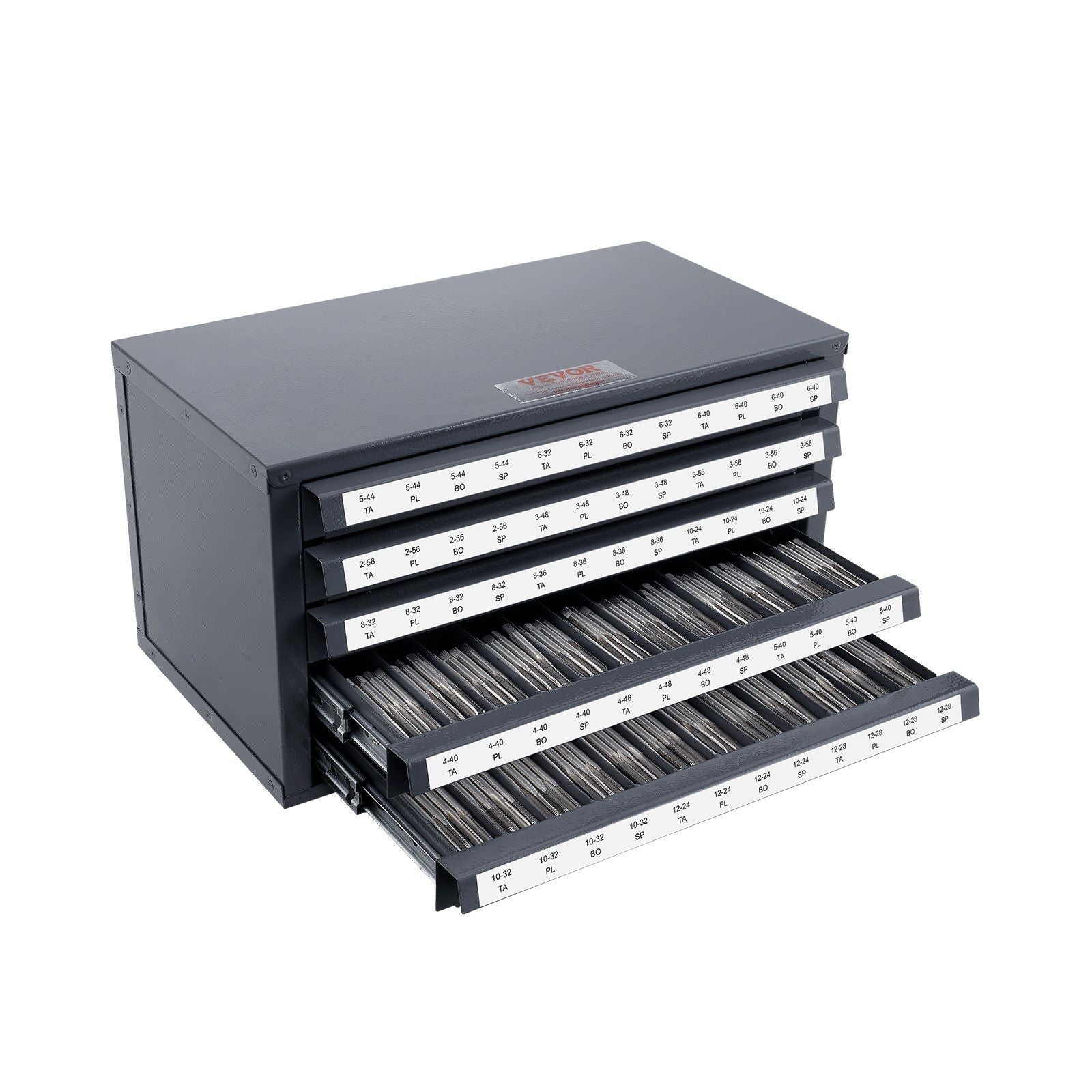 Tap Dispenser Cabinet, Five-Drawer Tap Organizer Cabinet for #2-56-#12-28 Steel Tap Dispenser Organizer V952-ZTFPGJX256D1DU5WJV0