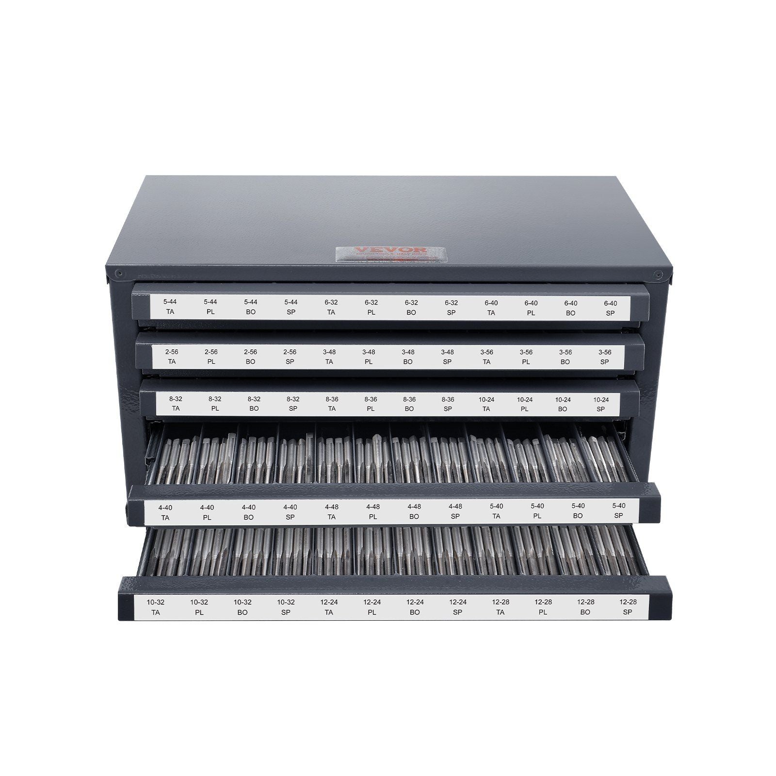 Tap Dispenser Cabinet, Five-Drawer Tap Organizer Cabinet for #2-56-#12-28 Steel Tap Dispenser Organizer V952-ZTFPGJX256D1DU5WJV0