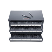 Drill Bit Dispenser Cabinet, Three-Drawer Drill Bit Organizer Cabinet for A to Z, Steel Drill Dispenser V952-ZTFPGJXADZSCZ52E8V0