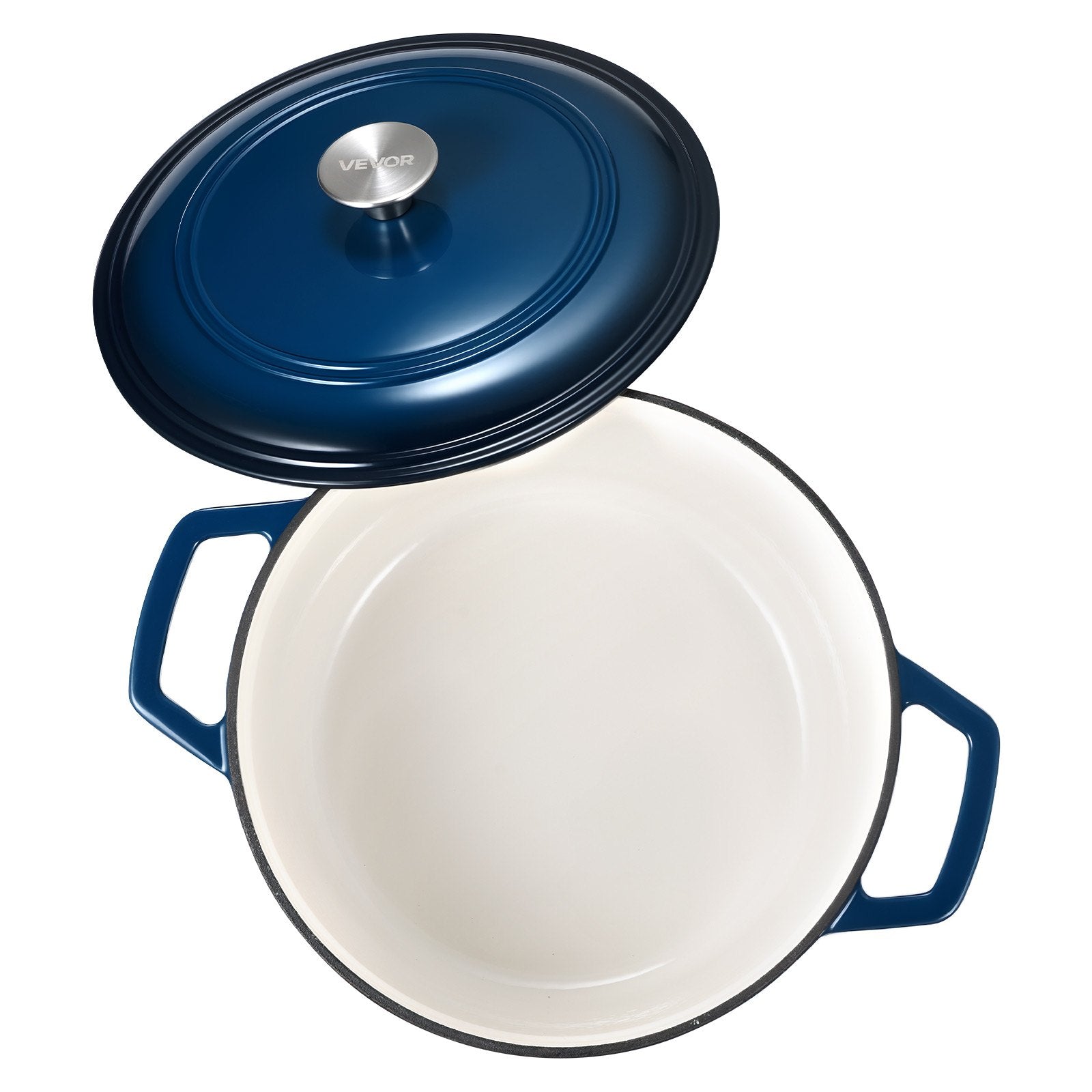 Enameled Cast Iron Dutch Oven, 5.7L Pot with Lid and Dual Handles, Heavy-Duty Durable Cookware Pan, Oven V952-ZTHLKX6QTTCT7F6PS001V0