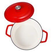 Enameled Cast Iron Dutch Oven, 5.7L Pot with Lid and Dual Handles, Heavy-Duty Durable Cookware Pan, Oven V952-ZTHLKX6QTTCTO54AA001V0