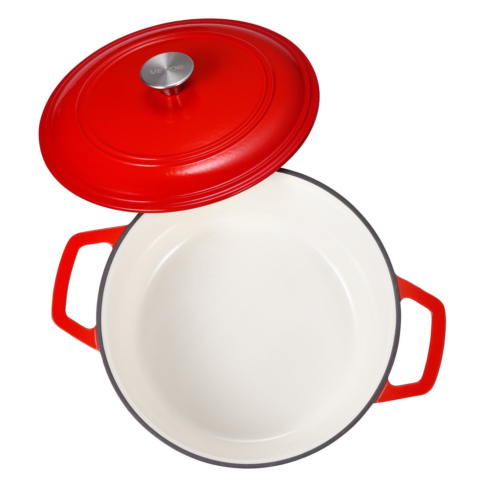 Enameled Cast Iron Dutch Oven, 5.7L Pot with Lid and Dual Handles, Heavy-Duty Durable Cookware Pan, Oven V952-ZTHLKX6QTTCTO54AA001V0