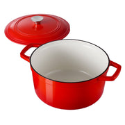 Enameled Cast Iron Dutch Oven, 5.7L Pot with Lid and Dual Handles, Heavy-Duty Durable Cookware Pan, Oven V952-ZTHLKX6QTTCTO54AA001V0