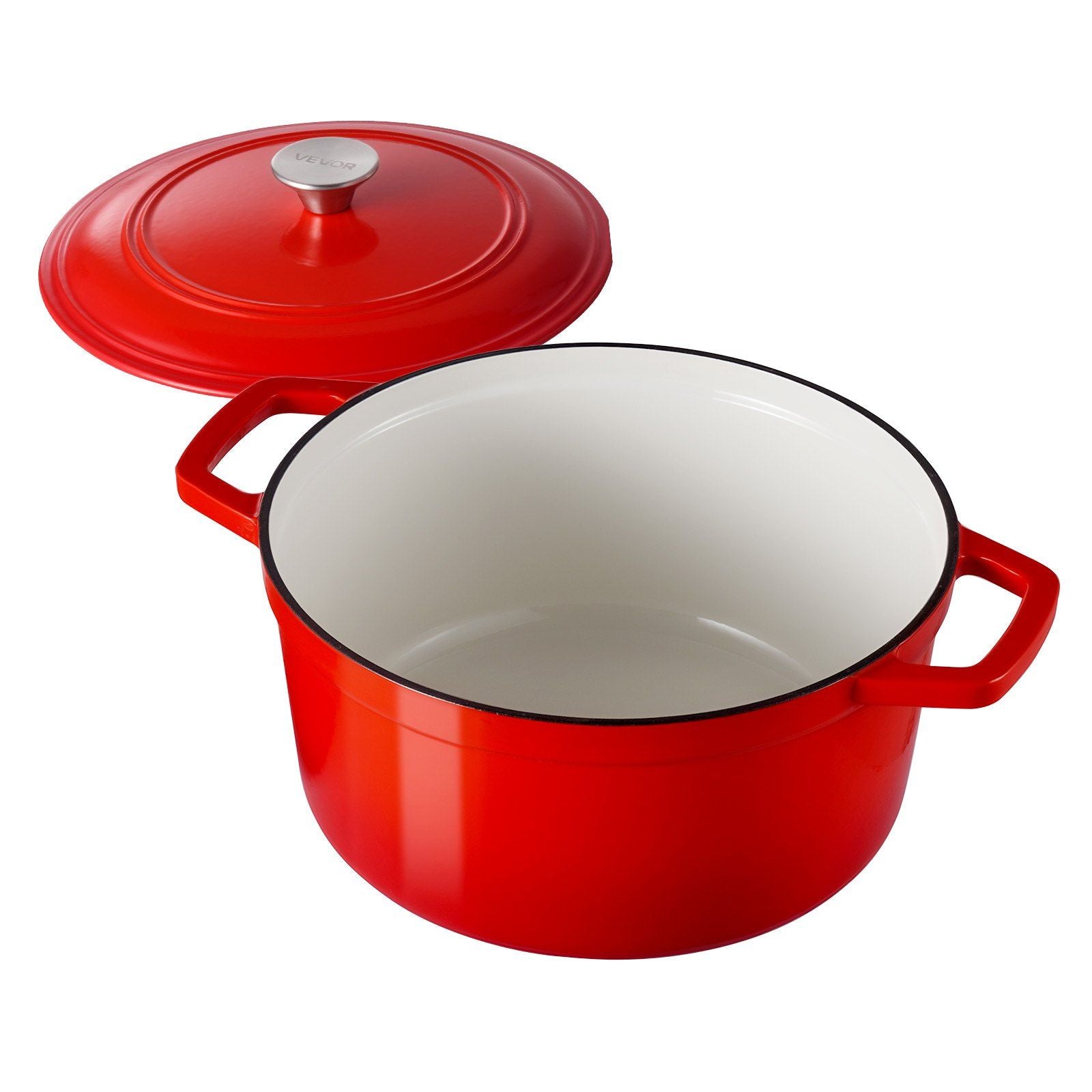 Enameled Cast Iron Dutch Oven, 5.7L Pot with Lid and Dual Handles, Heavy-Duty Durable Cookware Pan, Oven V952-ZTHLKX6QTTCTO54AA001V0