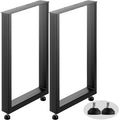 Black Table Legs Frame Metal Dining Table Desk 600X720MM V952-ZTHS600X720MM0001V0
