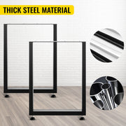 Black Table Legs Frame Metal Dining Table Desk 600X720MM V952-ZTHS600X720MM0001V0