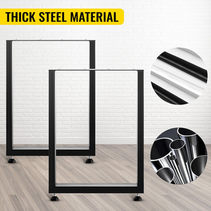Black Table Legs Frame Metal Dining Table Desk 600X720MM V952-ZTHS600X720MM0001V0