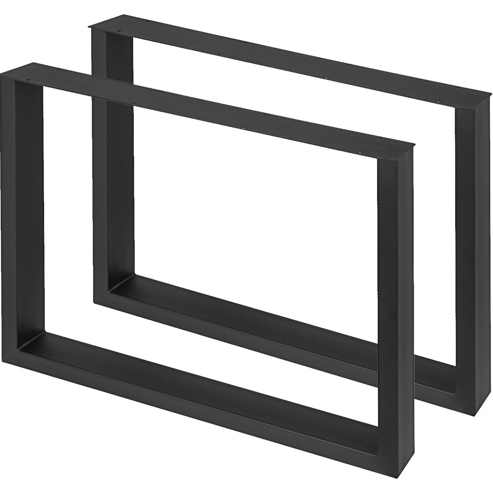 Black Metal Table Legs Set of 2 Steel Table Legs 800x720 MM Dining Table Legs Office Table Legs Computer Desk V952-ZTHS800X720MM0001V0