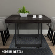 Black Metal Table Legs Set of 2 Steel Table Legs 800x720 MM Dining Table Legs Office Table Legs Computer Desk V952-ZTHS800X720MM0001V0