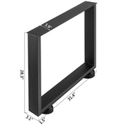 Black Metal Table Legs Set of 2 Steel Table Legs 800x720 MM Dining Table Legs Office Table Legs Computer Desk V952-ZTHS800X720MM0001V0
