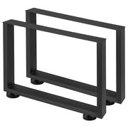 Black Metal Table Legs Set of 2 Steel Table Legs 800x720 MM Dining Table Legs Office Table Legs Computer Desk V952-ZTHS800X720MM0001V0