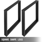 Black Metal Table Legs Set of 2 Steel Table Legs 35x28 Inch Dining Table Legs Office Table Legs Computer Desk V952-ZTHS900X72MM00001V0