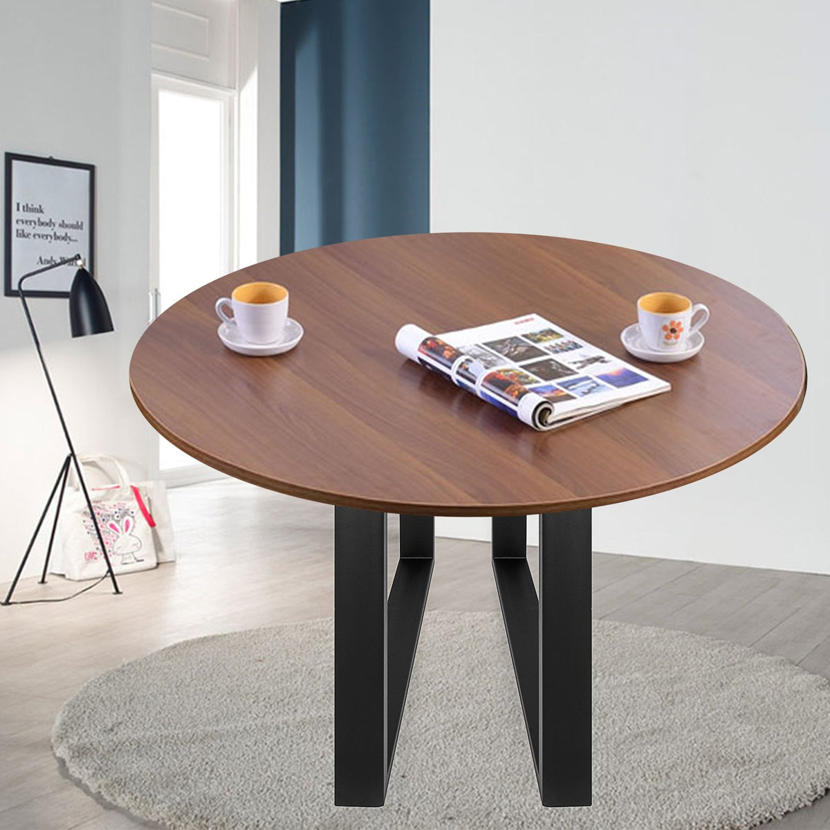 Black Metal Table Legs Set of 2 Steel Table Legs 35x28 Inch Dining Table Legs Office Table Legs Computer Desk V952-ZTHS900X72MM00001V0