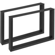 Black Metal Table Legs Set of 2 Steel Table Legs 35x28 Inch Dining Table Legs Office Table Legs Computer Desk V952-ZTHS900X72MM00001V0