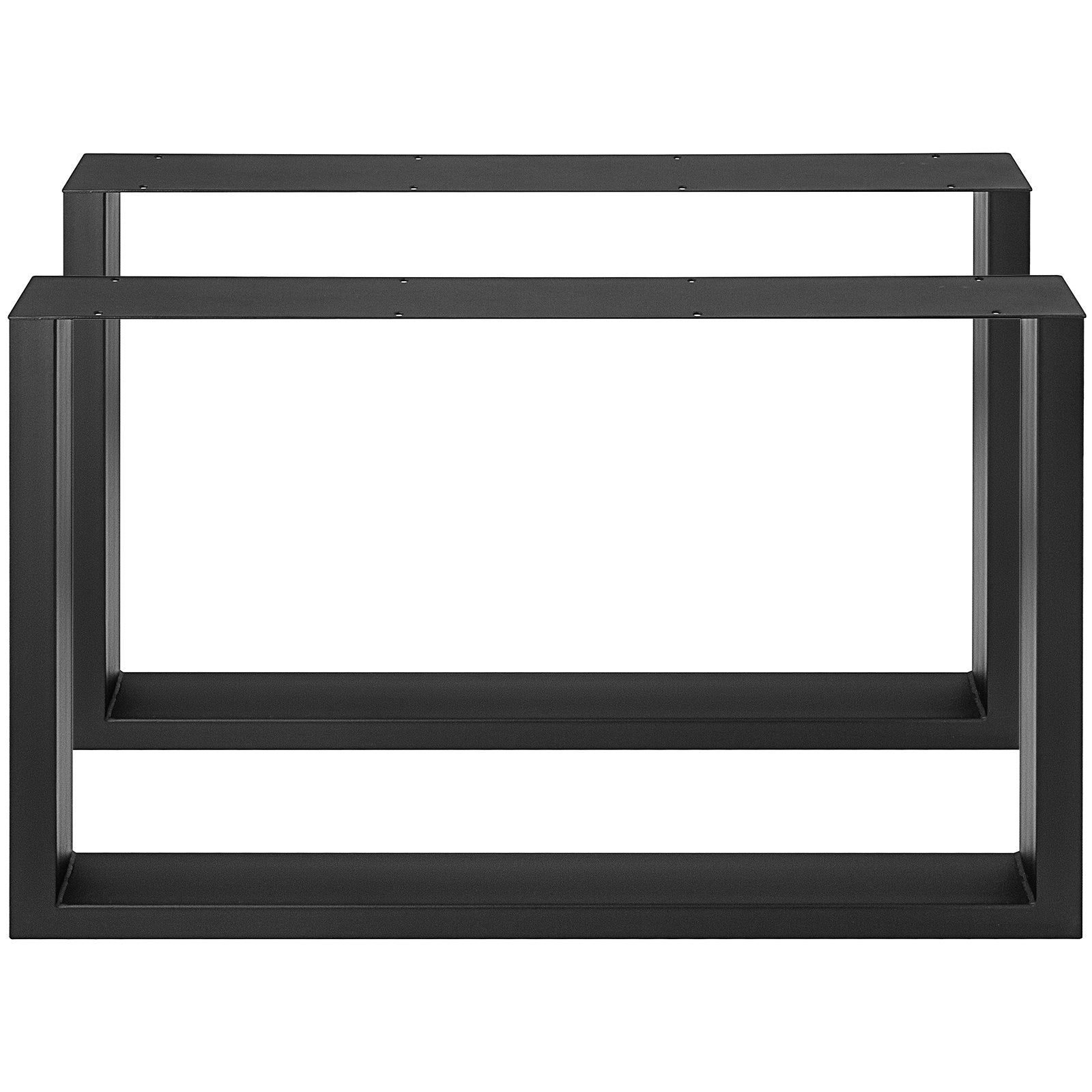 Black Metal Table Legs Set of 2 Steel Table Legs 35x28 Inch Dining Table Legs Office Table Legs Computer Desk V952-ZTHS900X72MM00001V0