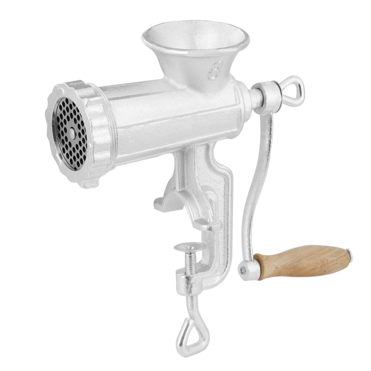 Manual Meat Grinder Heavy Duty Cast Iron Meat Grinder & Steel Table Clamp V952-ZTSDJRJZT800S8NBLV0