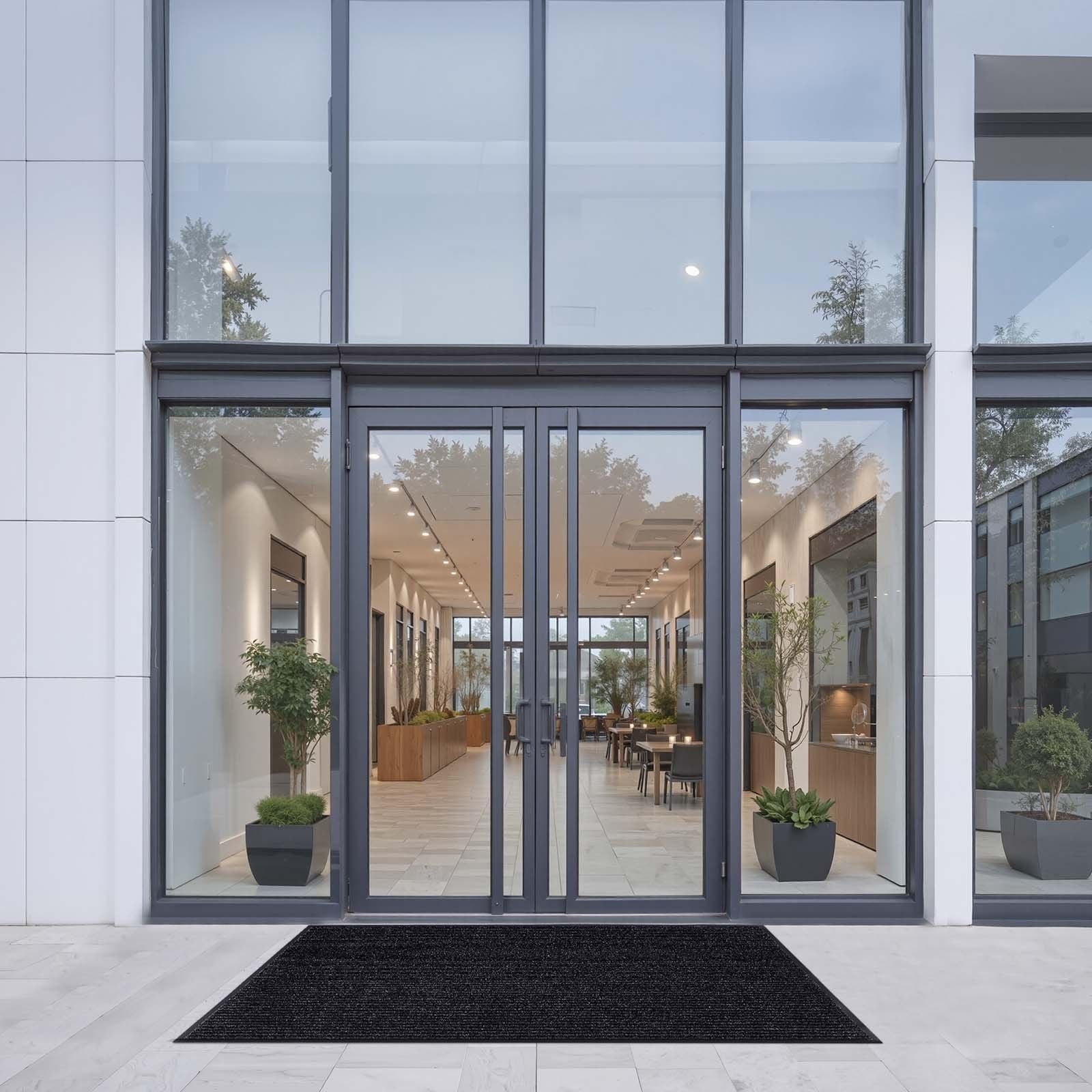 Front Door Mat, 1829 x 1219 mm Commercial Floor Mat for Indoor and Outdoor, Stylish Striped Industrial Carpet V952-ZTWDT64FTHHS2EPDZ001V0