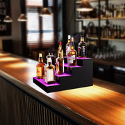 LED Lighted Liquor Bottle Display Bar Shelf RF & App Control 406 mm 4-Step V952-ZTXLEDJPZSJ4YKGNLV3