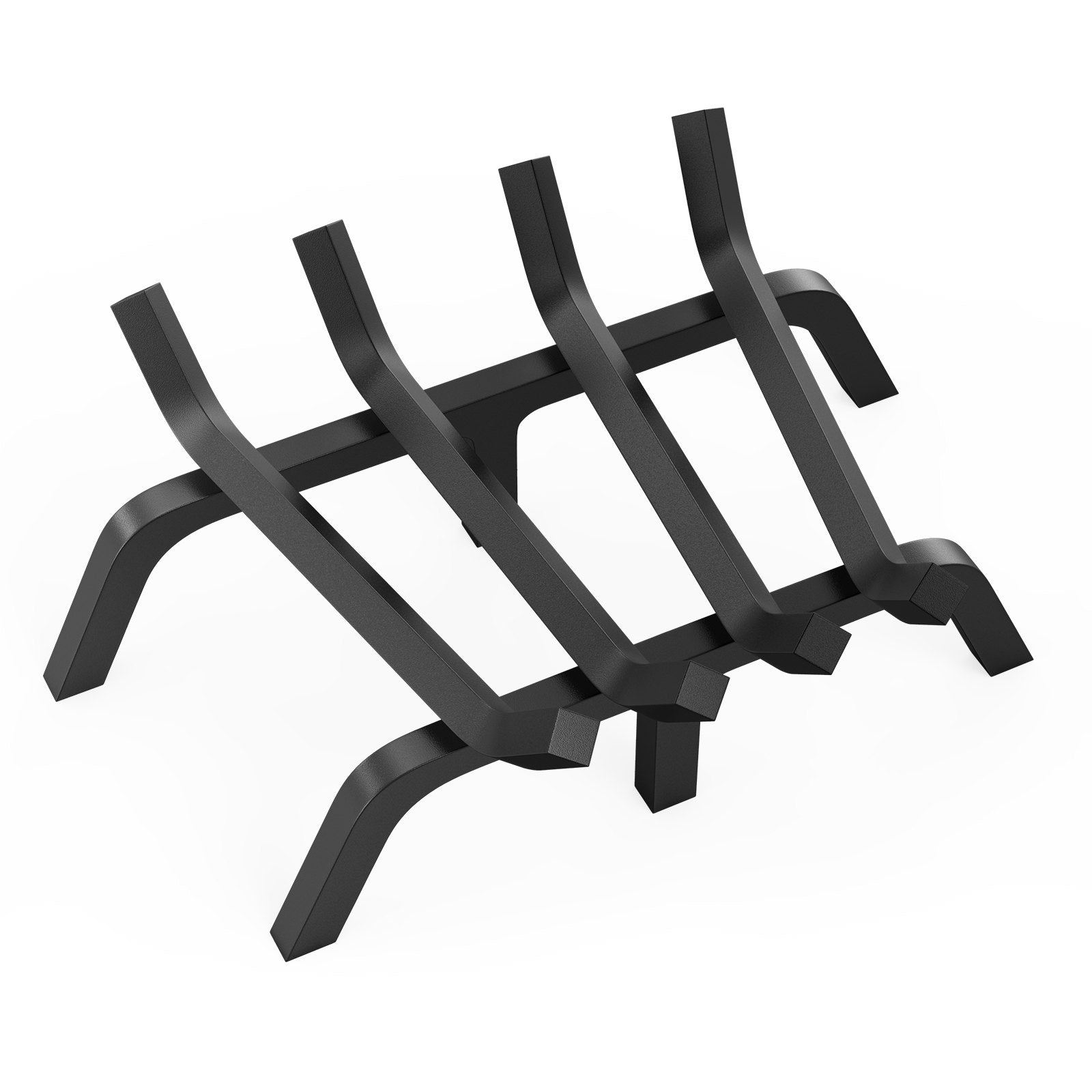 Fireplace Log Grate, 18 inch Heavy Duty Fireplace Grate with 6 Support Legs, Solid Powder-coated Steel Bars, V952-ZTXYMP34X3418YQPWV0