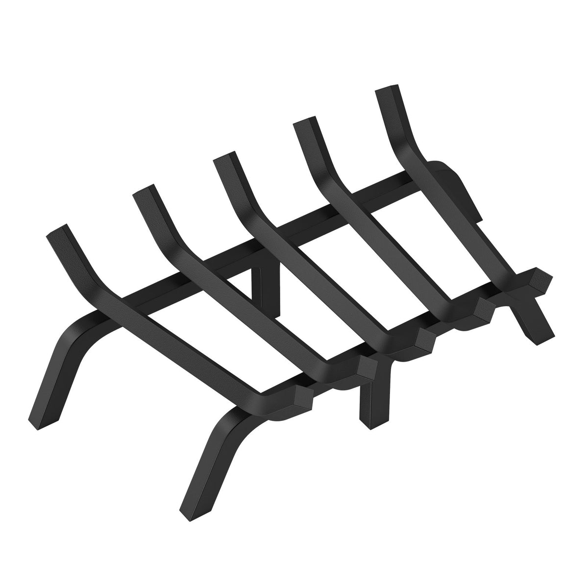 Fireplace Log Grate, 609.6mm Heavy Duty Fireplace Grate with 6 Support Legs, 19.05mm Solid Powder-coated V952-ZTXYMP34X3424Y84PV0