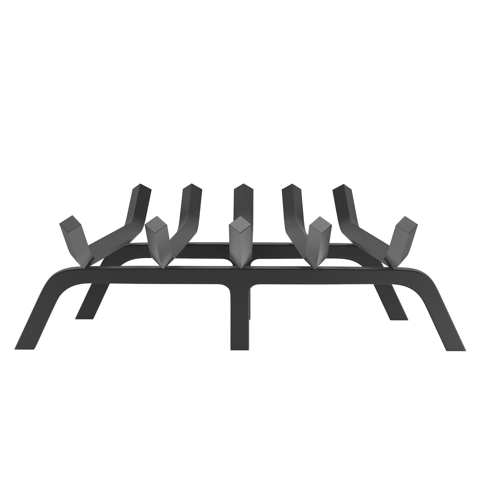Fireplace Log Grate, 609.6mm Heavy Duty Fireplace Grate with 6 Support Legs, 19.05mm Solid Powder-coated V952-ZTXYMP34X3424Y84PV0